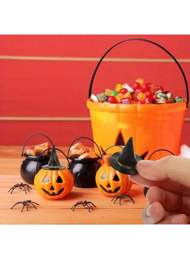 24pcs Mini Witch Hats Purple Black Orange Halloween Party Decorations - Image 5